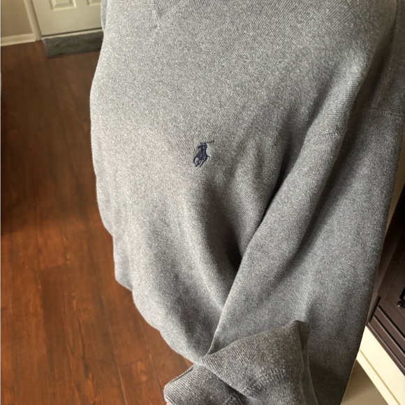 Ralph Lauren Men's Gray Crewneck Sweater/sweatshirt 100% cotton XL - Picture 5 of 6